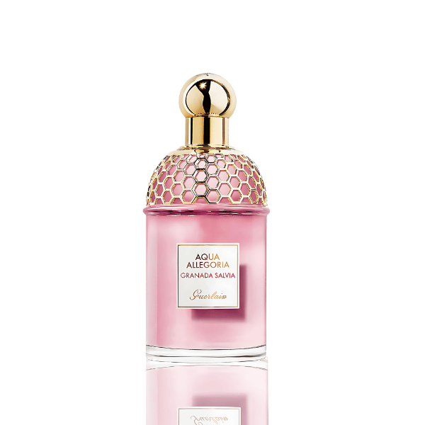 "Guerlain Aqua Allegoria Granada Salvia Eau de Toilette 125mL with citrus and pomegranate notes."
