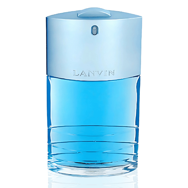 Lanvin Oxygène for Women 75ml Eau de Parfum bottle featuring a sleek, modern design with a translucent blue hue.