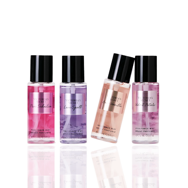 Victoria's Secret 4-Piece Mini Perfume Set - 7.5ml Bottles"
