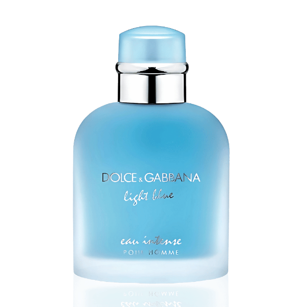 Elegant D&G Light Blue Eau Intense perfume bottle 100ml