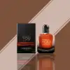 Deep and intense EDP by Giorgio Armani in dark glass bottle