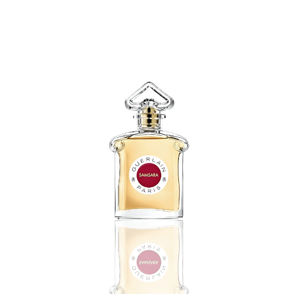 Guerlain Samsara perfume with creamy sandalwood and jasmine