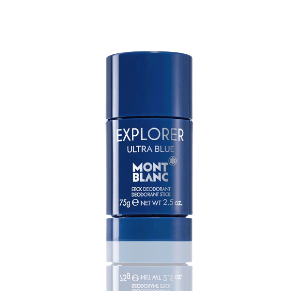 Mont Blanc Explorer Ultra Blue deodorant stick with bergamot & sea notes