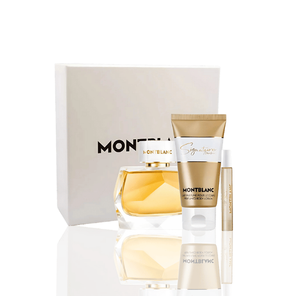Mont Blanc Signature Absolue women’s perfume set with pear & tuberose notes