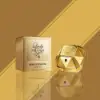 Elegant gold bottle layout of Lady Million EDP for ladies