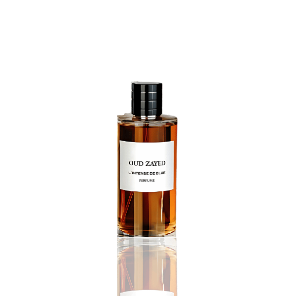 Elegant L'Intense De Blue Oud Zayed bottle design