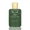 Elegant green and gold bottle of Haltane