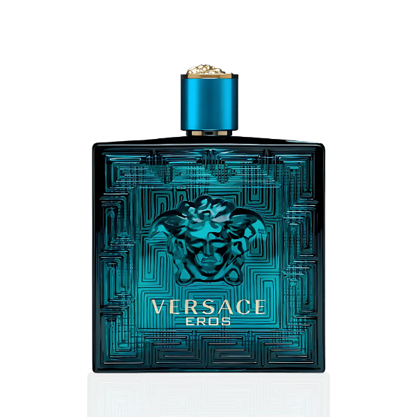 Luxurious Versace Eros turquoise perfume bottle 200ml