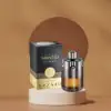 100ml Azzaro parfum placed on a dark luxury background