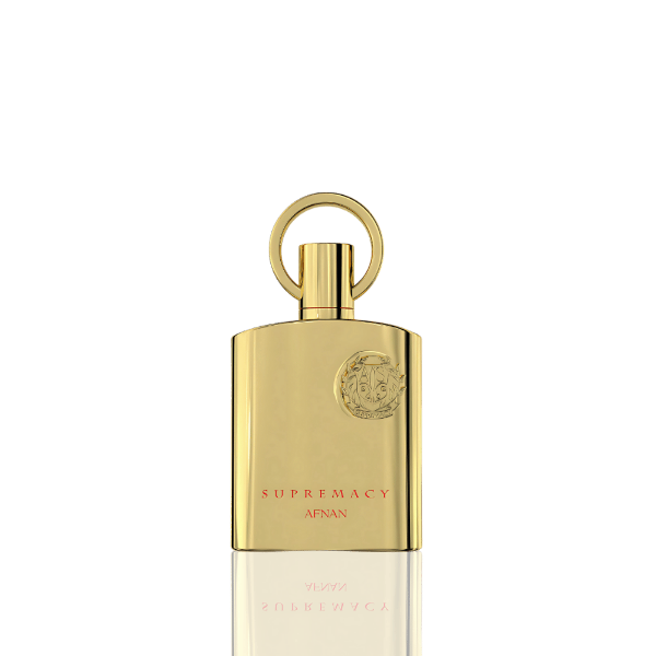 Supremacy perfume bottle with sleek modern vibe