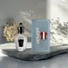 Intense dark fragrance with sweet woody base