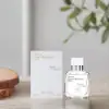 Minimal and modern fragrance in silver-toned bottle
