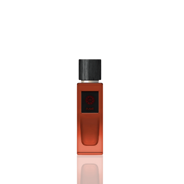 Natural Flame bottle with warm citrus and amber blend