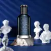 Lavender and patchouli heart over olive wood base in Bottled Infinite