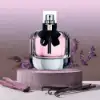 Juicy pear and raspberry heart over patchouli‑musk base