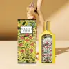 Bright feminine fragrance blending rich vanilla and airy floral freshness