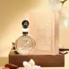 Luxurious unisex perfume blending citrus, floral and leathery-amber depth
