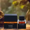 Sophisticated vetiver-amber fragrance with sandalwood and benzoin finish