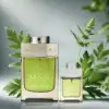 Bvlgari Man Wood Essence set: lemon-coriander opening, cypress vetiver heart, cedar benzoin dry-down