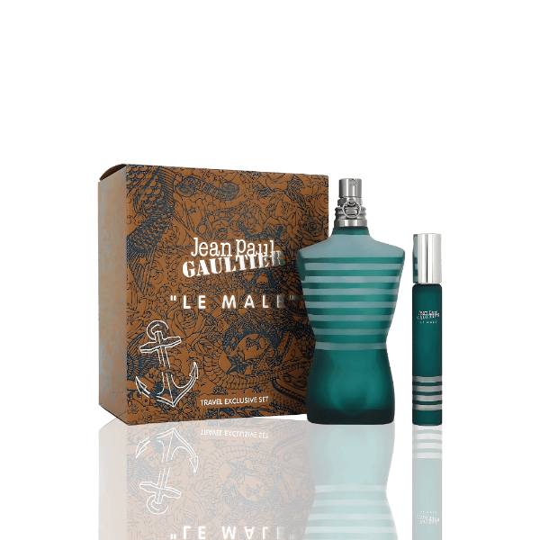 Le Male EDT set with mint, lavender and warm vanilla‑amber wood base