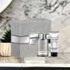 Sage and violet leaf layered over amber musk in Explorer Platinum set