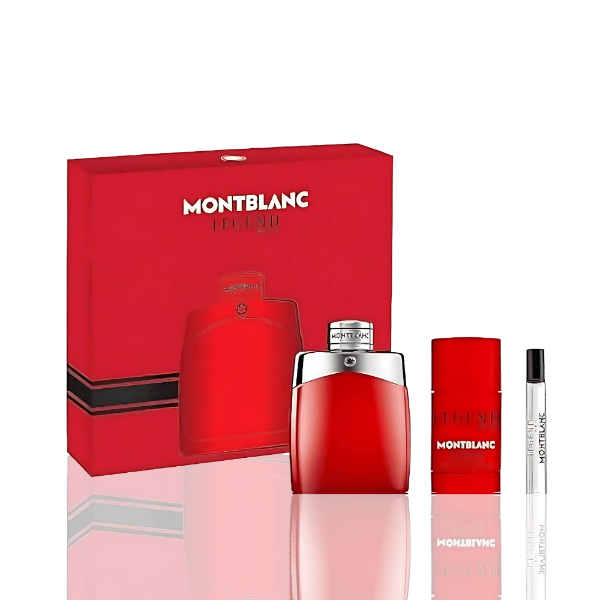 Mont Blanc Legend Red men’s fragrance gift set with citrus and woody notes