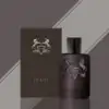 Luxurious men’s fragrance featuring spices, woods, and smoky sweetness