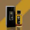Luxurious unisex fragrance with rich amber and woody accords