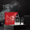 Modern classic fragrance blending sea breeze freshness with warm, grounded woods